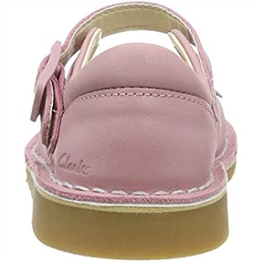 Zapatos De Cuero Para Niños Pequeños Clarks Comet Gem Rosa Polvoriento