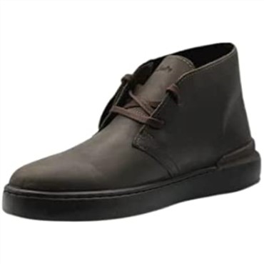 Botas De Cuero Clarks Court Lite Desert Boot Marrón Oscuro Especial