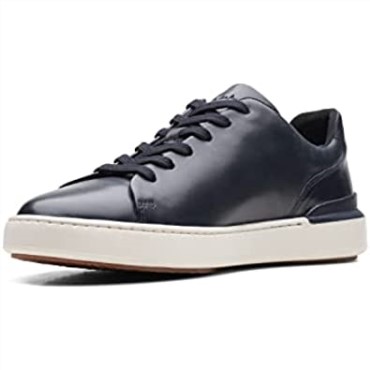Zapatos De Cuero Clarks Court Lite Lace Azul Marino