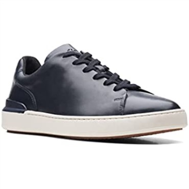 Zapatos De Cuero Clarks Court Lite Lace Azul Marino
