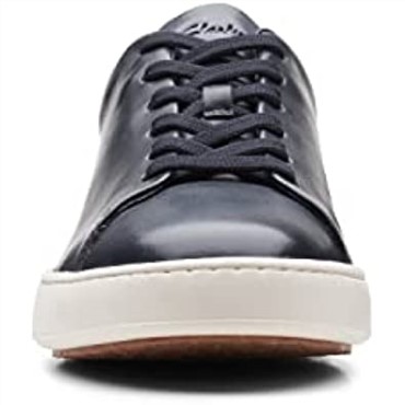 Zapatos De Cuero Clarks Court Lite Lace Azul Marino
