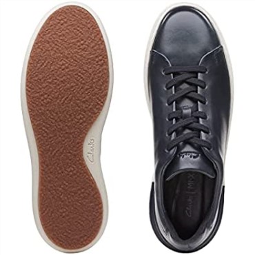 Zapatos De Cuero Clarks Court Lite Lace Azul Marino