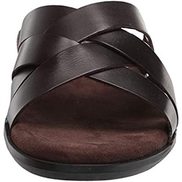 Sandalia De Cuero Marrón Oscuro Para Hombre Clarks Ellison Weave