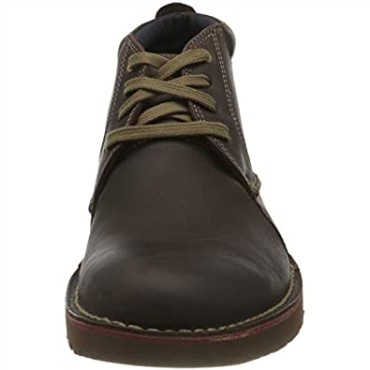 Botas De Caña Media Vargo De Clarks Para Hombre En Marrón Oscuro
