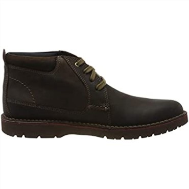 Botas De Caña Media Vargo De Clarks Para Hombre En Marrón Oscuro