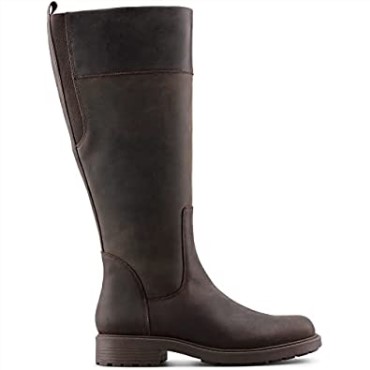 Botas Altas De Mujer Clarks Marrón Oscuro Orinoco2 Hi Warmlined