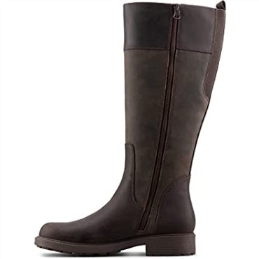 Botas Altas De Mujer Clarks Marrón Oscuro Orinoco2 Hi Warmlined