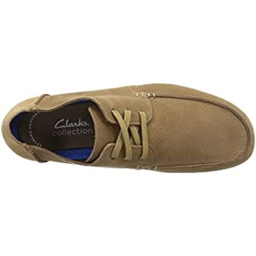 Clarks Dark Sand Nubuck Shacre Lite - Zapatillas Bajas Para Hombre