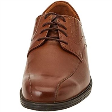 Clarks Marrón Oscuro Lea Hombres Whiddon Pace Oxford Flat