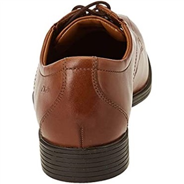 Clarks Marrón Oscuro Lea Hombres Whiddon Pace Oxford Flat