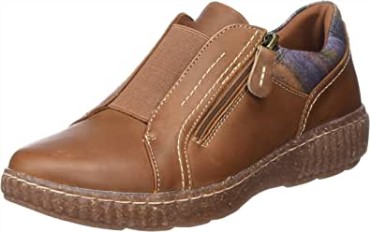 Zapatillas Clarks Caroline Cove Para Mujer Lea Marrón Oscuro