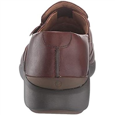 Mocasines Clarks Unloop 2 Walk Para Niña En Cuero Tostado Oscuro
