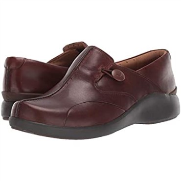 Mocasines Clarks Unloop 2 Walk Para Niña En Cuero Tostado Oscuro