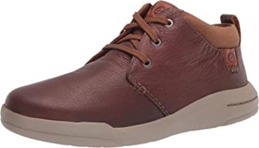 Botas Chukka De Caña Media Clarks Para Hombre En Cuero Tostado Oscuro Driftway