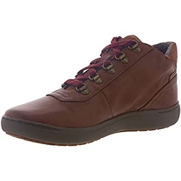 Botas De Mujer Clarks Nalle Mid De Cuero Tostado Oscuro