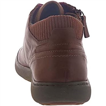 Botas De Mujer Clarks Nalle Mid De Cuero Tostado Oscuro