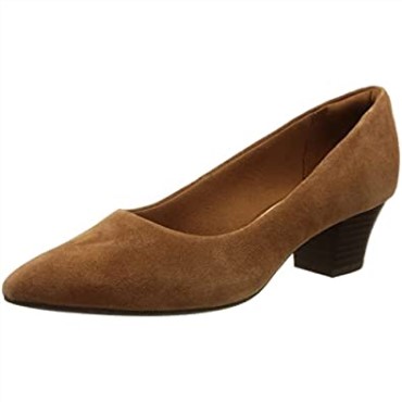 Zapato De Salón Teresa De Mujer De Ante Tostado Oscuro Clarks