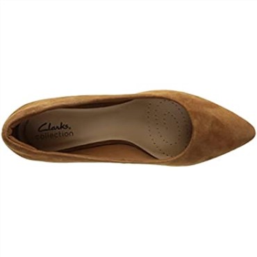 Zapato De Salón Teresa De Mujer De Ante Tostado Oscuro Clarks