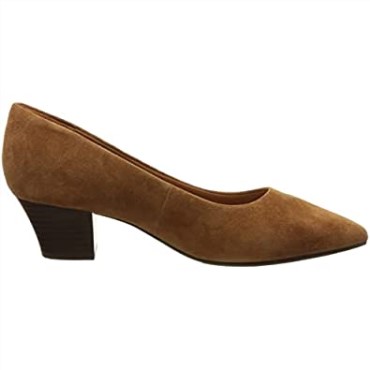 Zapato De Salón Teresa De Mujer De Ante Tostado Oscuro Clarks