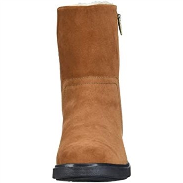 Botines De Mujer Clarks Un Elda De Ante Marrón Oscuro