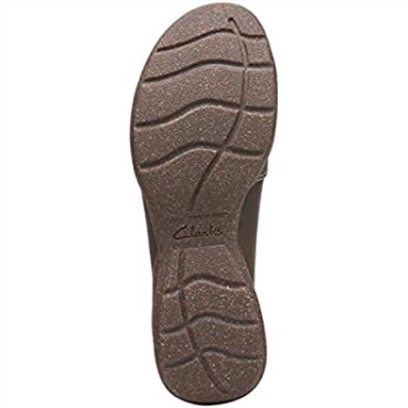 Mocasines De Mujer Clarks Roseville Sky De Piel Topo Oscuro