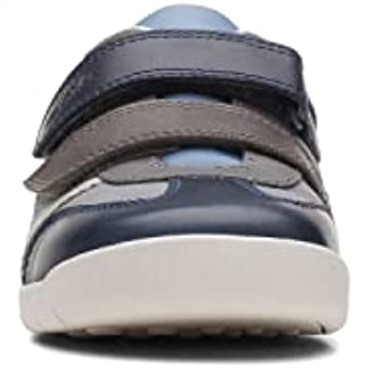 Zapatos De Cuero Para Niños Con Rayas Clarks Den En