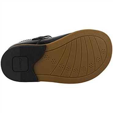 Zapatos De Cuero Para Niños Pequeños Clarks Draw Shine Negro Negro
