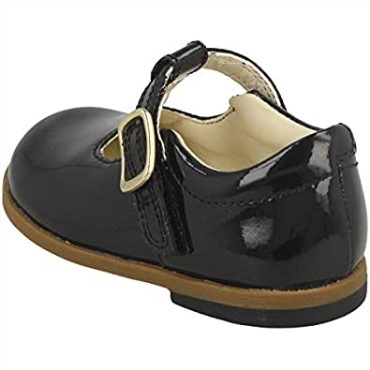 Zapatos De Cuero Para Niños Pequeños Clarks Draw Shine Negro Negro