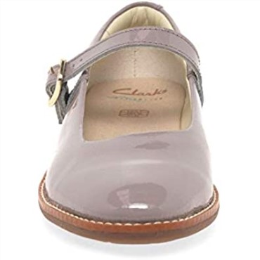 Clarks Drawn Sky, Bailarinas De Charol Junior Para Niñas Mary Jane