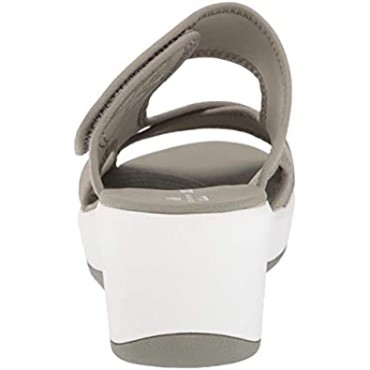 Sandalia De Mujer Clarks Dusty Olive Textil Paso Cali Arrecife Slide