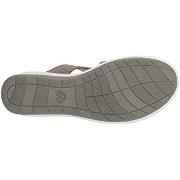Sandalia De Mujer Clarks Dusty Olive Textil Paso Cali Arrecife Slide