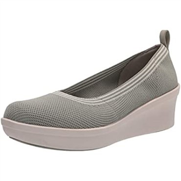 Zapato De Salón Con Helecho Rosa De Mujer De Textil Olivo Polvoriento De Clarks