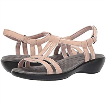 Sandalia Sonar Aster De Mujer De Charol Sintético Rosa Polvoriento De Clarks