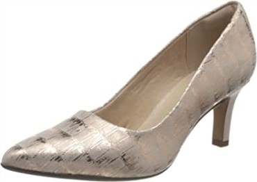 Clarks Dusty Rose Interest Leather - Zapato De Salón Con Tulipán Illeana Para Mujer