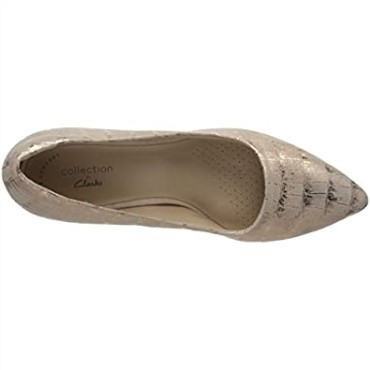 Clarks Dusty Rose Interest Leather - Zapato De Salón Con Tulipán Illeana Para Mujer