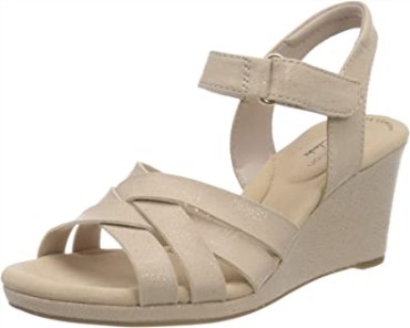 Sandalia Con Tacón Clarks Dusty Rose Lafley Leah Para Mujer