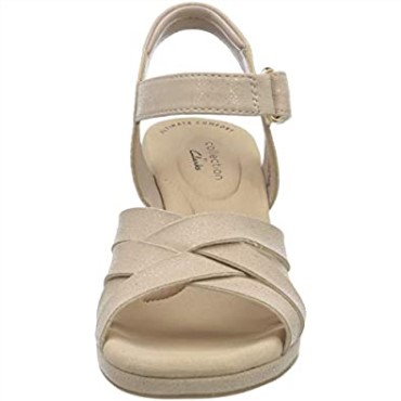 Sandalia Con Tacón Clarks Dusty Rose Lafley Leah Para Mujer