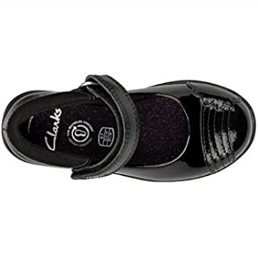 Zapatos De Charol Clarks Etch Beam Para Niños Pequeños Charol Negro