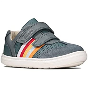 Clarks Flash Beau T Primeros Zapatos De Niños 4 Azul