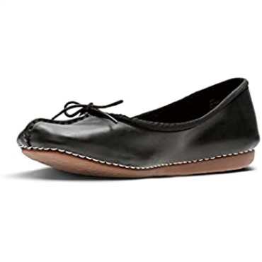 Clarks Freckle Ice Cerrado Cuero Negro Mujer