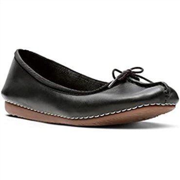 Clarks Freckle Ice Cerrado Cuero Negro Mujer