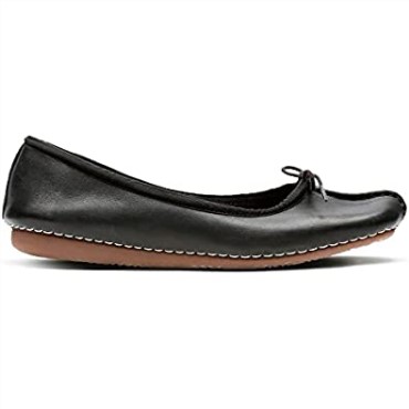 Clarks Freckle Ice Cerrado Cuero Negro Mujer