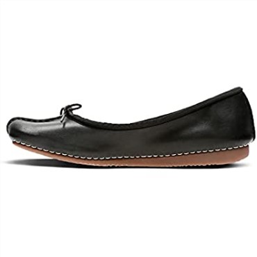 Clarks Freckle Ice Cerrado Cuero Negro Mujer