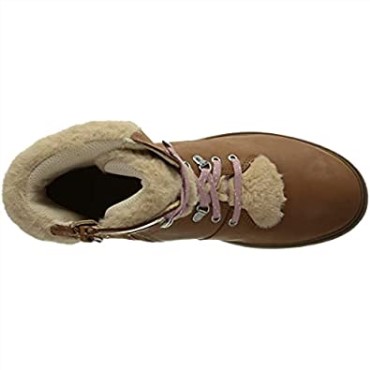 Botas De Nieve Para Niña Clarks Astrol Hiker K Tan Leather