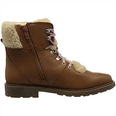 Botas De Nieve Para Niña Clarks Astrol Hiker K Tan Leather