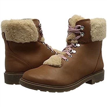Botas De Nieve Para Niña Clarks Astrol Hiker K Tan Leather