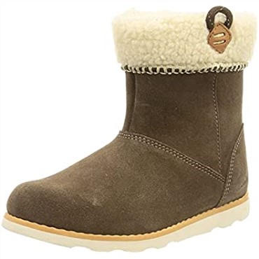 Botas De Nieve Clarks Crown Loop T Para Niña, Ante Nogal