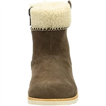 Botas De Nieve Clarks Crown Loop T Para Niña, Ante Nogal
