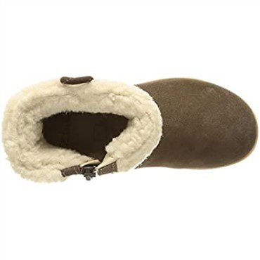 Botas De Nieve Clarks Crown Loop T Para Niña, Ante Nogal