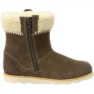 Botas De Nieve Clarks Crown Loop T Para Niña, Ante Nogal